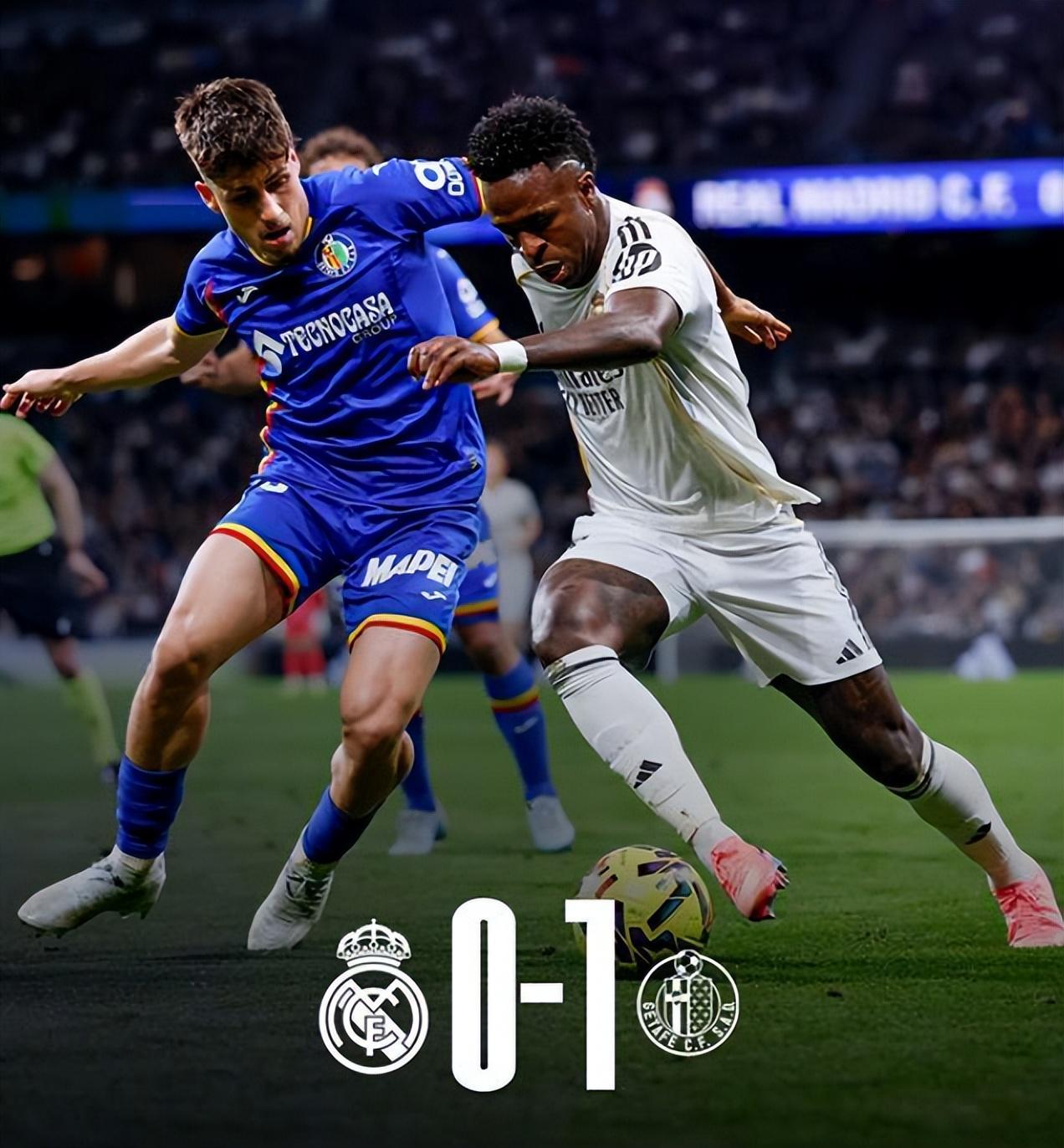 开云-西甲皇马0比1赫塔费，两连败恐导致失冠，姆巴佩重要性很明显